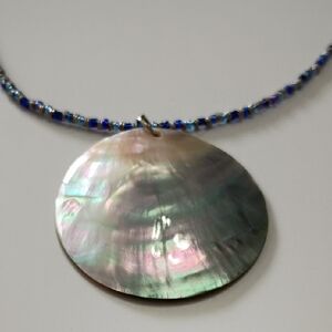 Necklace Mother Of Pearl Beachy  Beaded